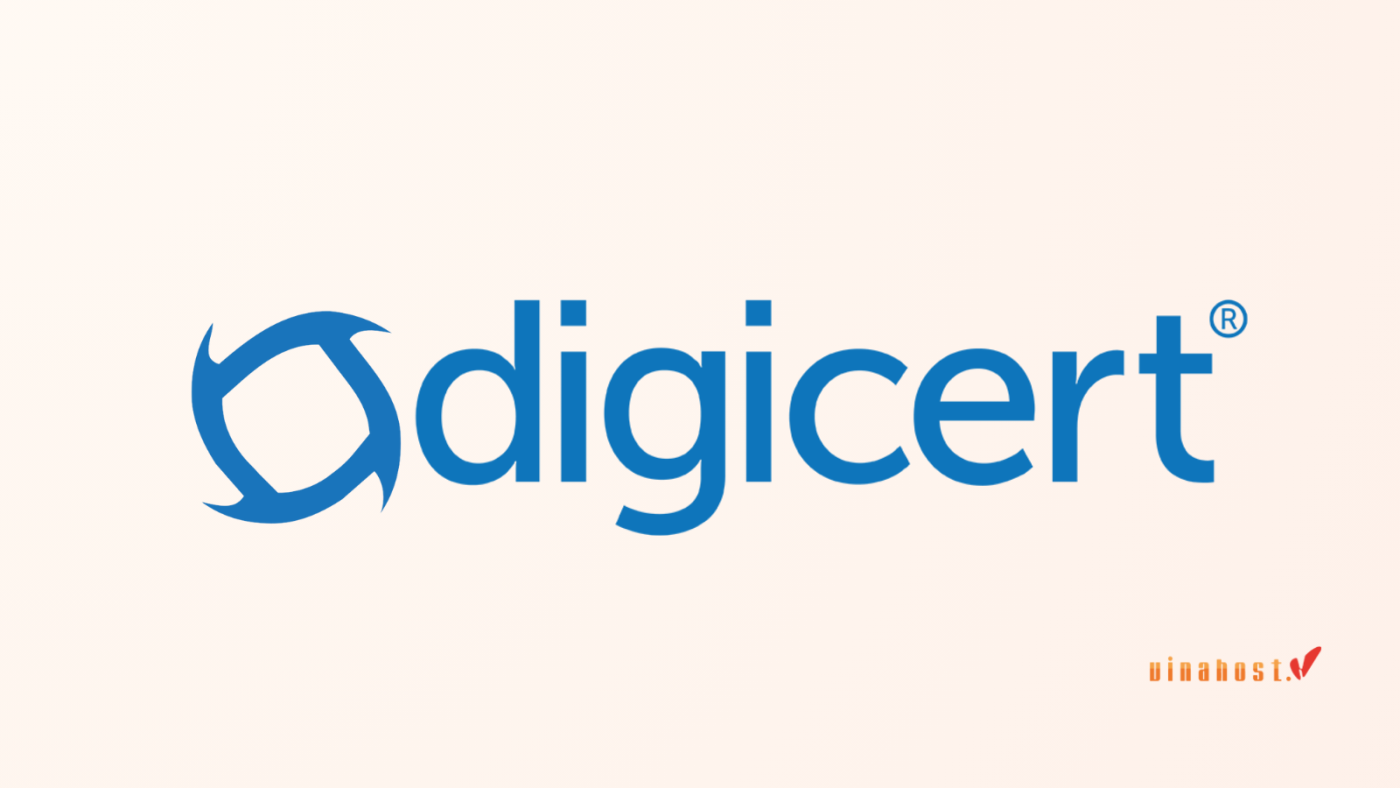 Logo DigiCert - Tổ chức phát hành chứng chỉ SSL cao cấp cho doanh nghiệp và ngân hàng
