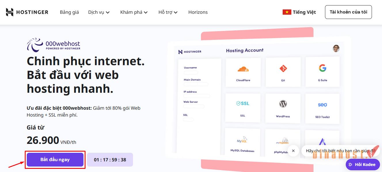 000webhost la gi 3 - #1 Hosting Giá Rẻ, VPS Giá Rẻ, Máy Chủ Vật Lý, Email, Cloud Server 000webhost là gì