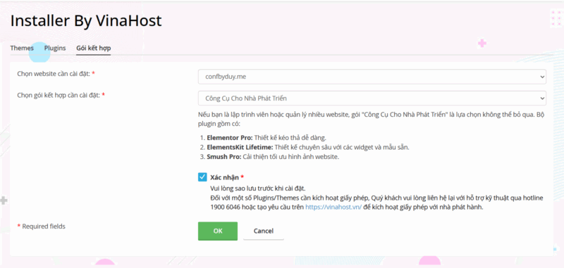 wordpress hosting vinahost toolkit