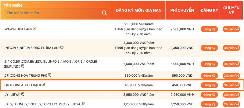 bang gia ten mien .gq