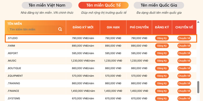 bang gia ten mien studio - #1 Hosting Giá Rẻ, VPS Giá Rẻ, Máy Chủ Vật Lý, Email, Cloud Server bang gia ten mien .studio