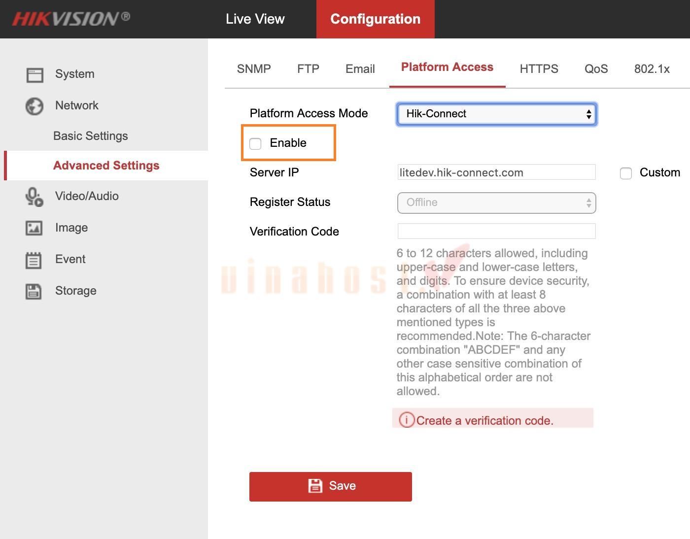 Đăng ký tên miền trên ứng dụng Hik-Connect