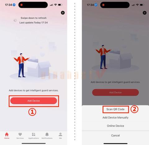 Đăng ký tên miền trên ứng dụng Hik-Connect