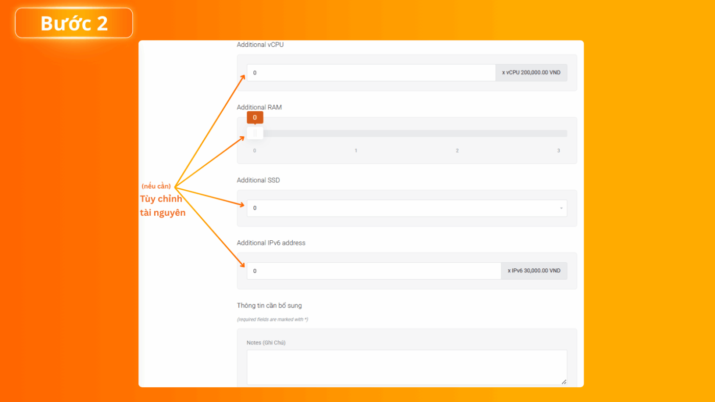 huong dan thue cloud server vinahost