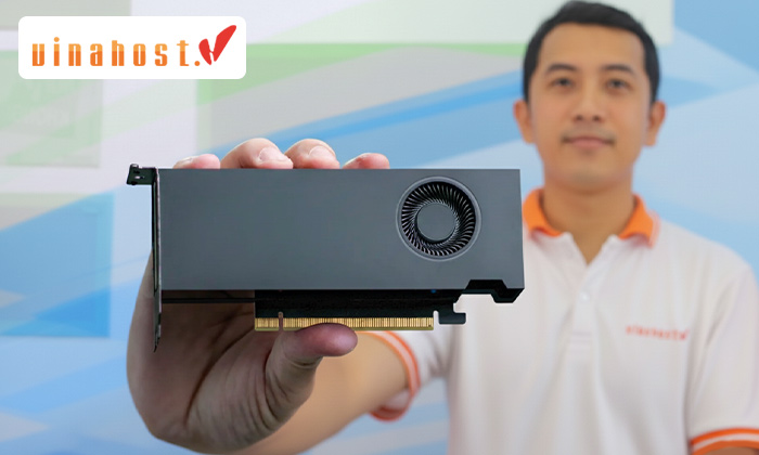 nhân viên vinahost và nvidia quadro rtx a2000