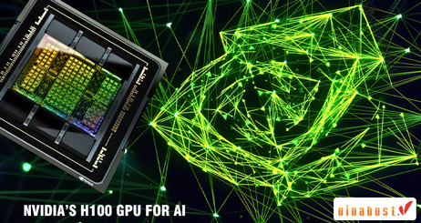 nvidia tesla h100 hỗ trợ tác vụ AI