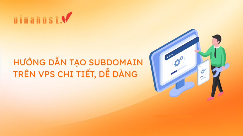 tao subdomain tren vps