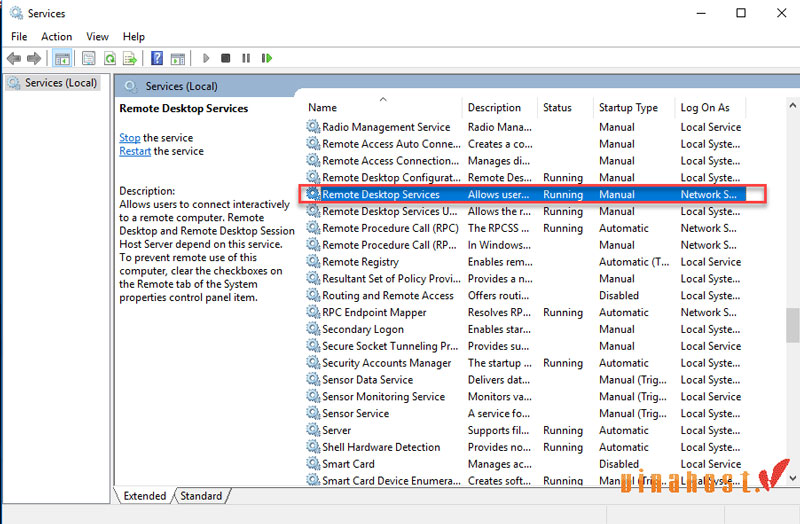 doi port remote desktop