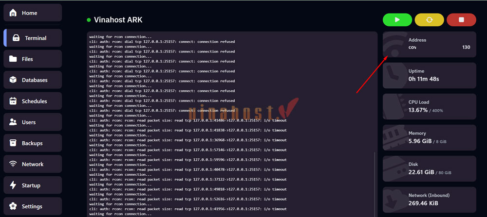huong dan ket noi vps ark
