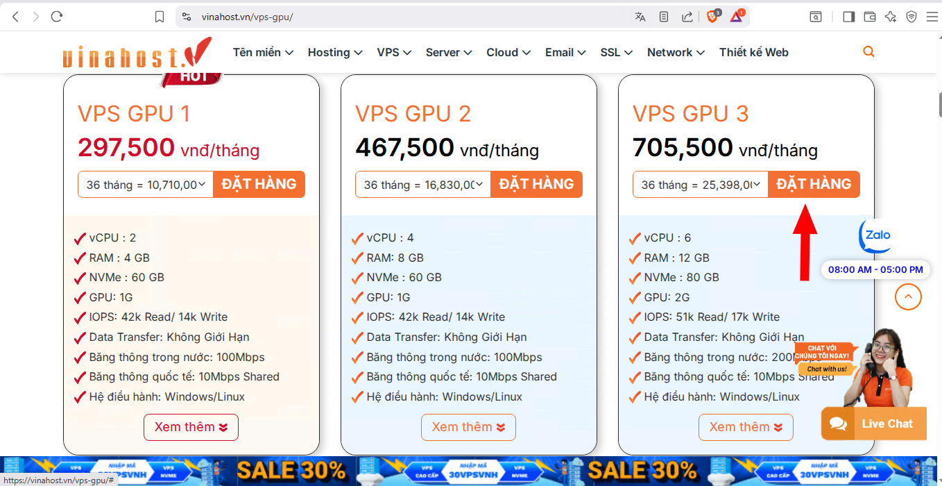 huong dan thue vps gpu 1 - #1 Hosting Giá Rẻ, VPS Giá Rẻ, Máy Chủ Vật Lý, Email, Cloud Server huong dan thue vps gpu