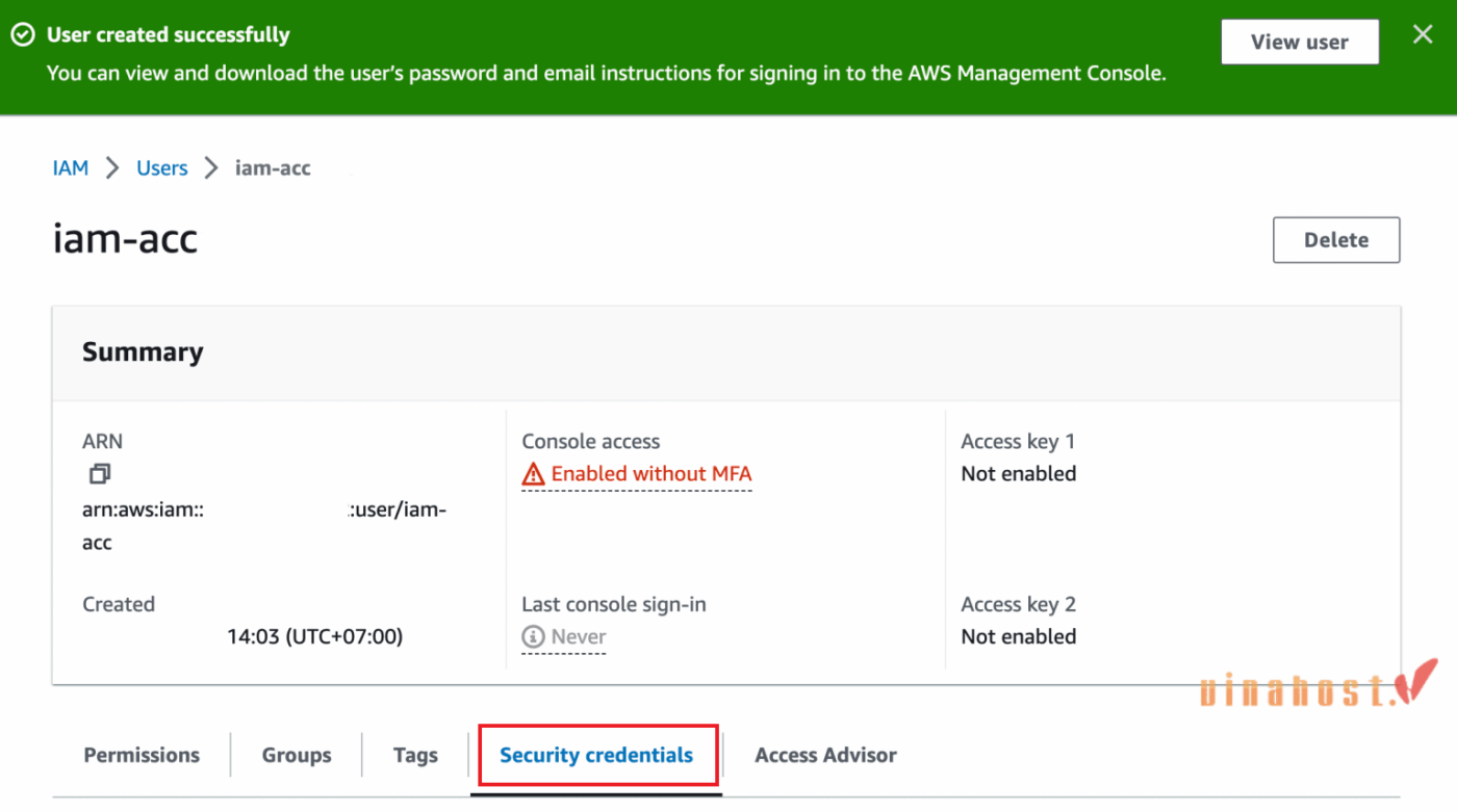 iam la gi 11 1 - #1 Hosting Giá Rẻ, VPS Giá Rẻ, Máy Chủ Vật Lý, Email, Cloud Server Bước 6: Tạo Access Key cho IAM User