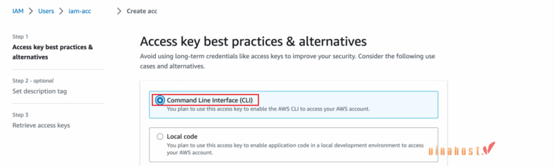 iam la gi 13 - #1 Hosting Giá Rẻ, VPS Giá Rẻ, Máy Chủ Vật Lý, Email, Cloud Server Chọn Command Line Interface (CLI)