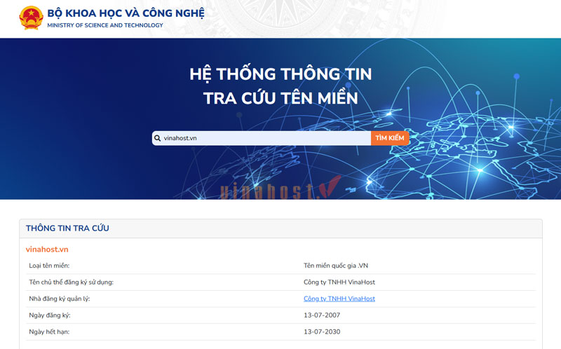 kiem tra tinh kha dung cua ten mien bang tracuutenmien