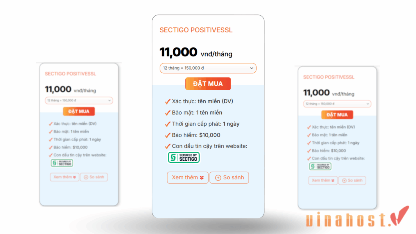 Chứng chỉ Sectigo PositiveSSL giá rẻ chỉ từ 11.000đ/tháng dành cho doanh nghiệp SME