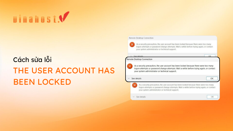 sua loi the user account has been locked