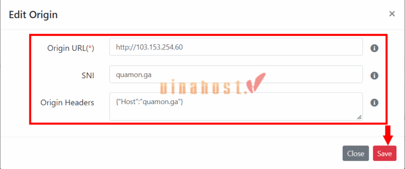 video cdn 15 - #1 Hosting Giá Rẻ, VPS Giá Rẻ, Máy Chủ Vật Lý, Email, Cloud Server Vào mục Origins Control, chọn Edit để chỉnh sửa đường dẫn máy chủ gốc và các Header liên quan.