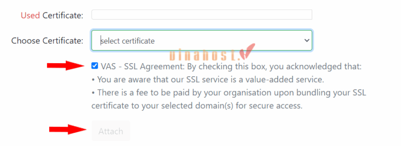 video cdn 18 - #1 Hosting Giá Rẻ, VPS Giá Rẻ, Máy Chủ Vật Lý, Email, Cloud Server Chọn chứng chỉ SSL từ danh sách và nhấn Attach để áp dụng bảo mật HTTPS cho hệ thống Video CDN.