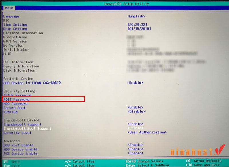 bios la gi 9 - #1 Hosting Giá Rẻ, VPS Giá Rẻ, Máy Chủ Vật Lý, Email, Cloud Server Thiết lập mật khẩu BIOS
