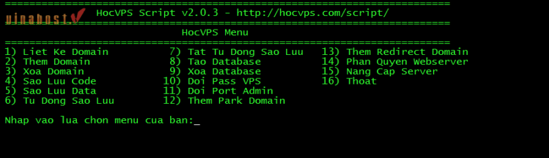 cau hinh vps de chay website