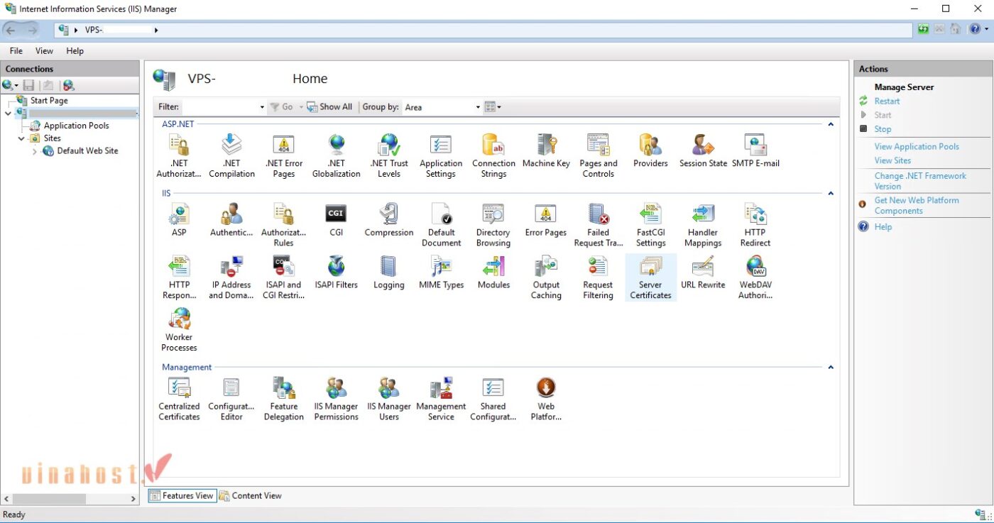 cau hinh vps de chay website