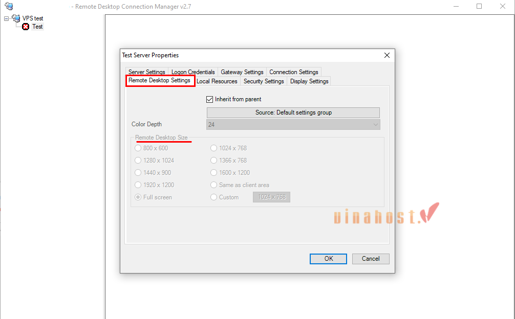 chinh full man hinh vps trong remote desktop connection manager 5 - #1 Hosting Giá Rẻ, VPS Giá Rẻ, Máy Chủ Vật Lý, Email, Cloud Server chinh full man hinh vps trong remote desktop connection manager