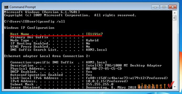hostname la gi