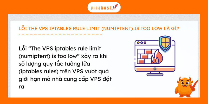loi the vps iptables rule limit numiptent is too low