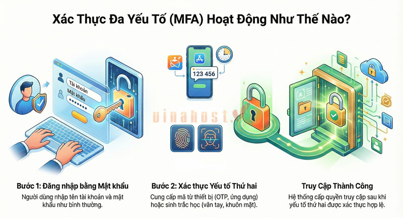 Cơ chế hoạt động của xác thực MFA