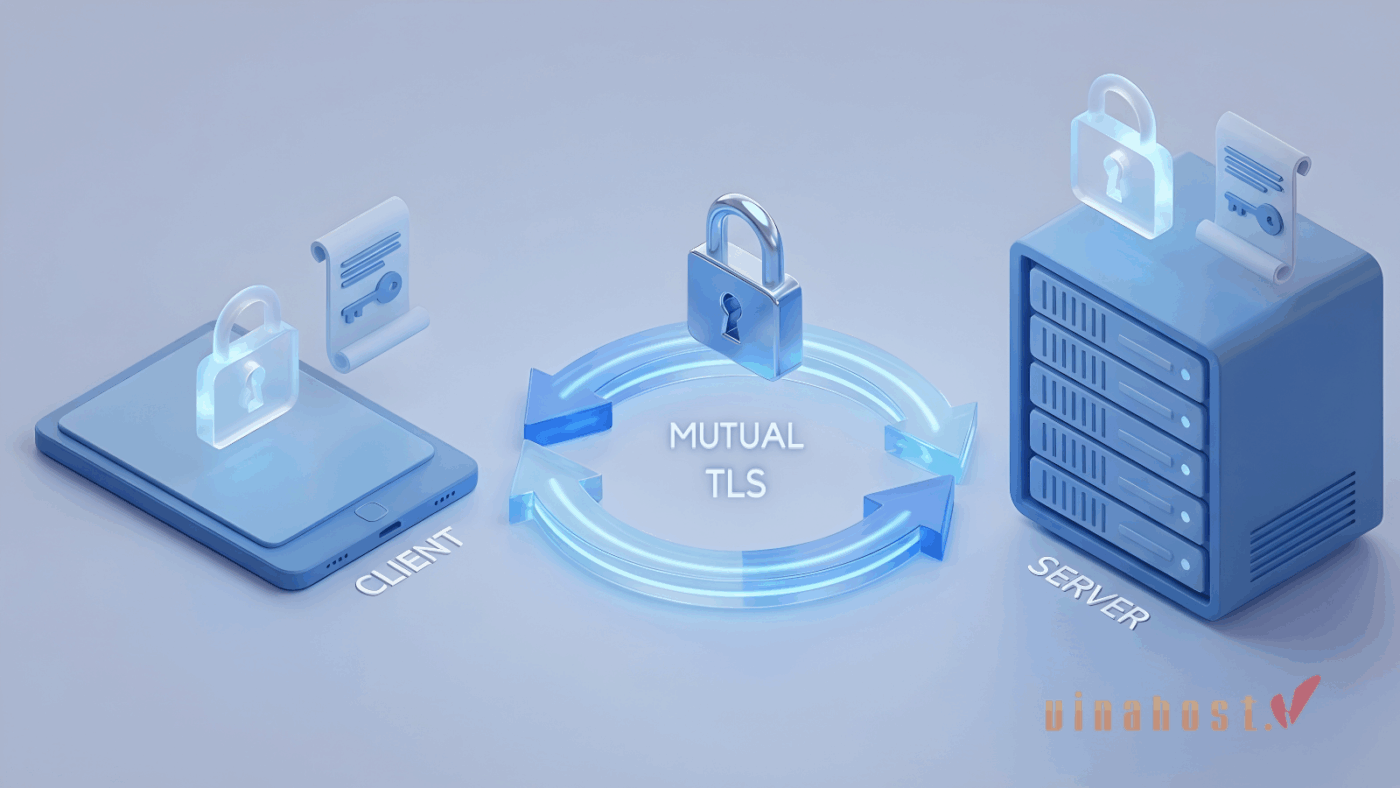 Trong mTLS, cả Client và Server đều phải xuất trình chứng chỉ số để xác thực lẫn nhau
