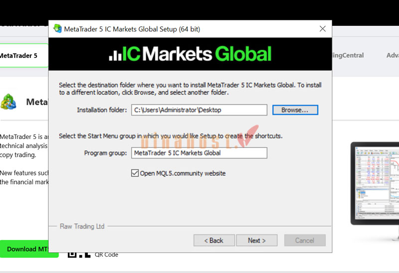 Hướng dẫn cài đặt MT4/MT5 của sàn IC Markets trên VPS