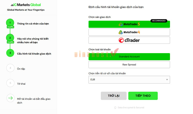 Hướng dẫn đăng ký tài khoản trên sàn IC Markets