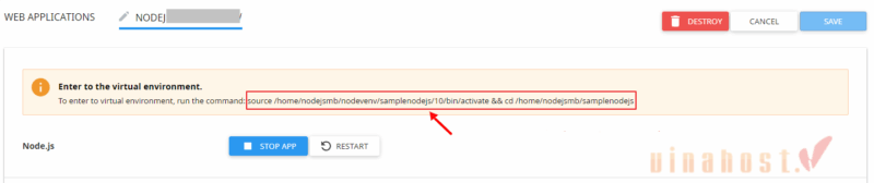 chay nodejs tren hosting