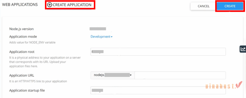 chay nodejs tren hosting