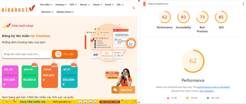 cong cu kiem tra toc do website lighthouse - #1 Hosting Giá Rẻ, VPS Giá Rẻ, Máy Chủ Vật Lý, Email, Cloud Server Audit kỹ thuật chuyên sâu với công cụ kiểm tra tốc độ website Google Lighthouse