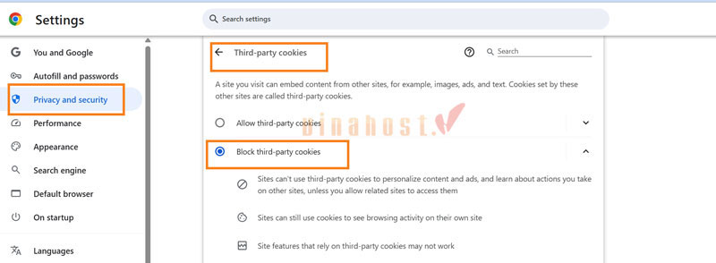 cross domain la gi 1 - #1 Hosting Giá Rẻ, VPS Giá Rẻ, Máy Chủ Vật Lý, Email, Cloud Server Điều chỉnh cài đặt cookie trong trình duyệt