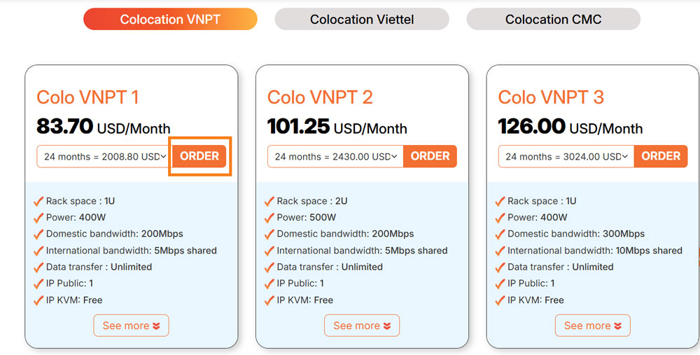 how to rent cheap colocation vietnam
