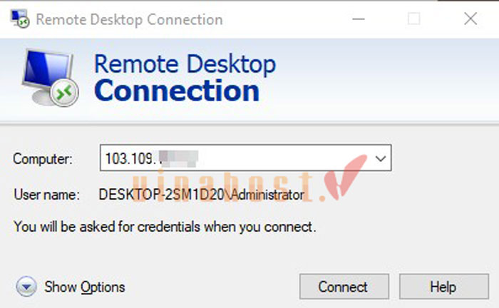 cách kết nối vps windows bằng rdp