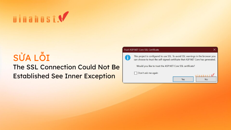the ssl connection could not be established see inner exception
