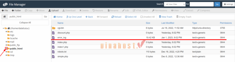 xoa du lieu tren hosting