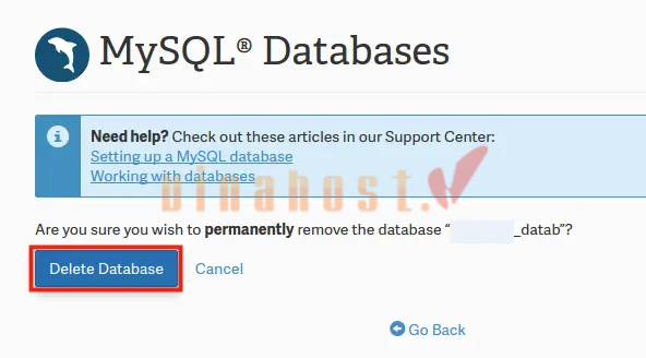 xoa du lieu tren hosting