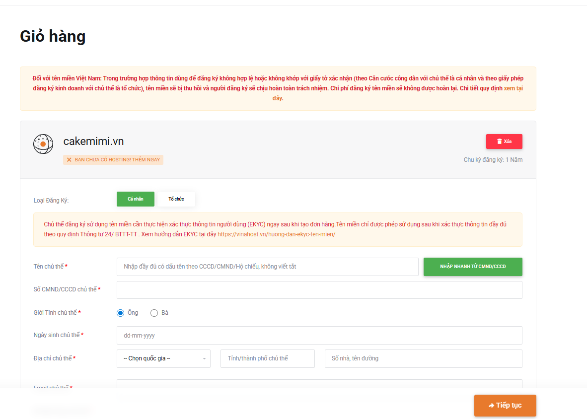 dang ky ten mien ca nhan 5 - #1 Hosting Giá Rẻ, VPS Giá Rẻ, Máy Chủ Vật Lý, Email, Cloud Server hướng dẫn đăng ký tên miền cá nhân