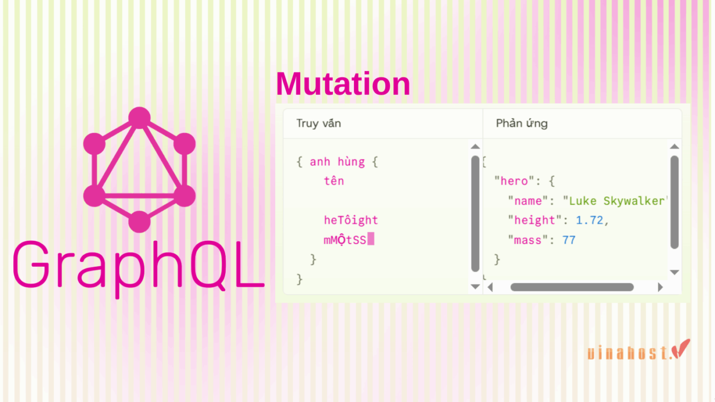 Mutation trong GraphQL dùng để tạo mới, cập nhật hoặc xóa dữ liệu trên server