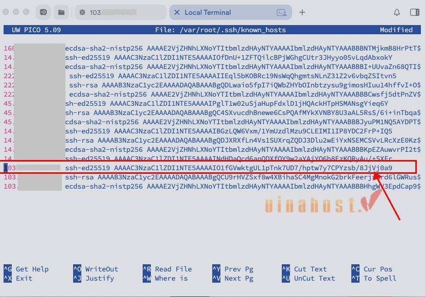 loi warning remote host identification has changed
