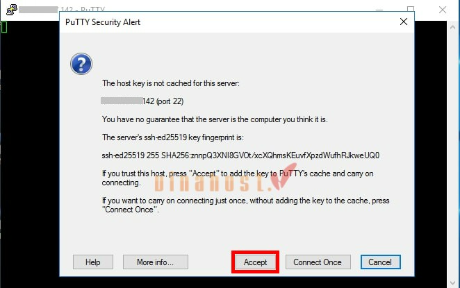 loi warning remote host identification has changed