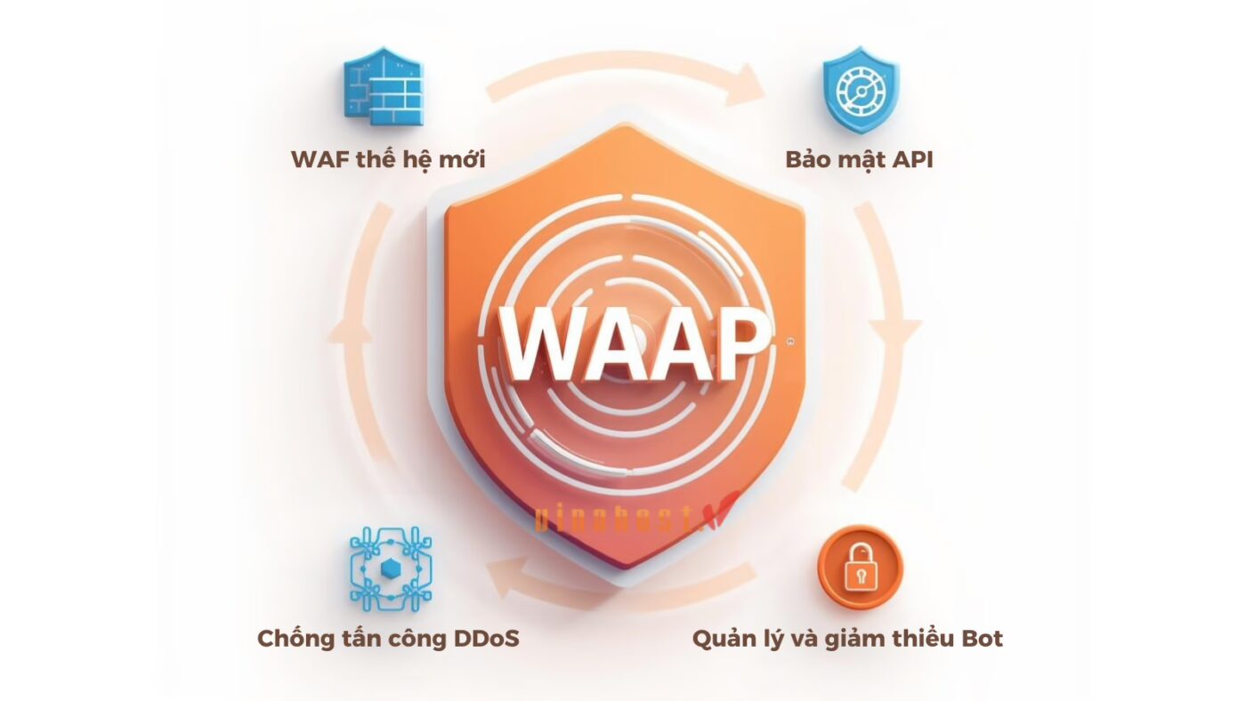 waap 3 - #1 Hosting Giá Rẻ, VPS Giá Rẻ, Máy Chủ Vật Lý, Email, Cloud Server Bốn trụ cột tính năng cốt lõi tạo nên một hệ sinh thái WAAP toàn diện bảo vệ ứng dụng doanh nghiệp.