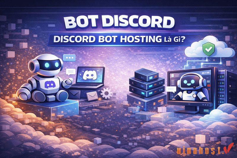 Discord bot hosting là dịch vụ cung cấp môi trường lưu trữ và tài nguyên máy chủ chuyên dụng để vận hành bot Discord