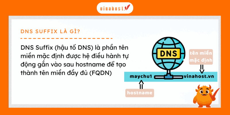 dns suffix la gi 1 - #1 Hosting Giá Rẻ, VPS Giá Rẻ, Máy Chủ Vật Lý, Email, Cloud Server DNS Suffix là gì?