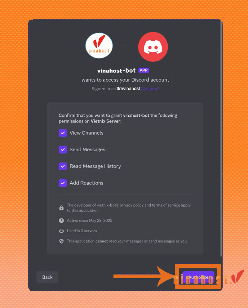 các bước hướng dẫn cài đặt discord-bot hosting