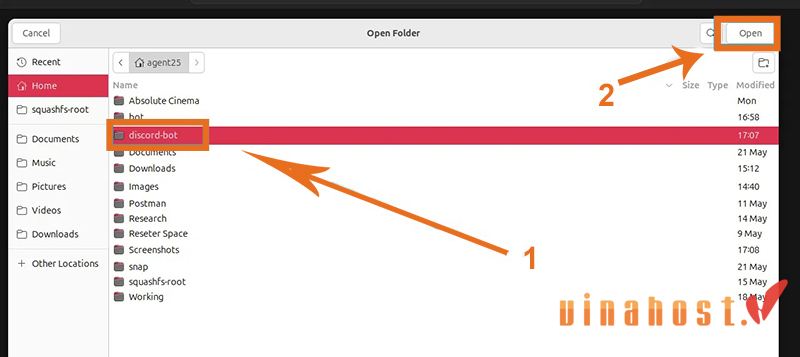 các bước hướng dẫn cài đặt discord-bot hosting
