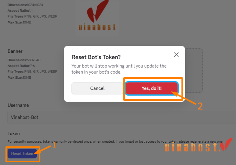 các bước hướng dẫn cài đặt discord-bot hosting